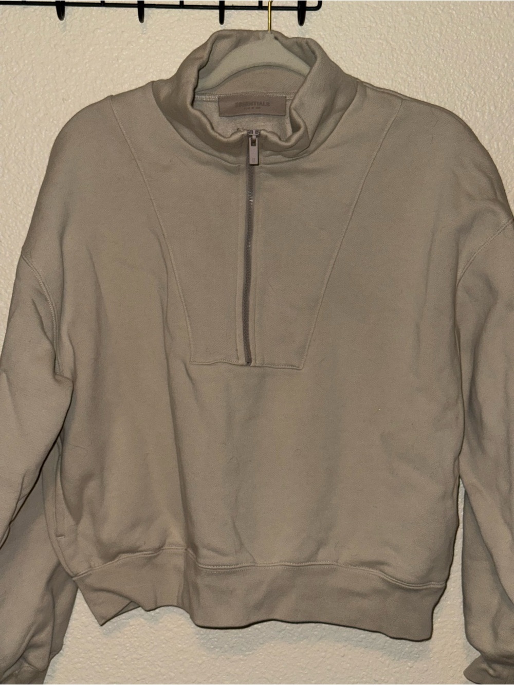 Fear of God Neutral Taupe Half-Zip Pullover